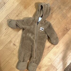 The North Face Tan Kids Footie One Piece